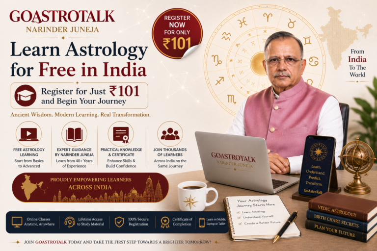 Learn Astrology for Free in India – Register for Just ₹101 and Begin Your Journey